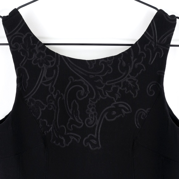 VERA WANG Black Scuba Fit & Flare Cocktail Dress - Picture 6 of 16